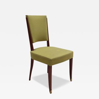 Jules Leleu Fine French Art Deco Mahogany Chair by Jules Leleu