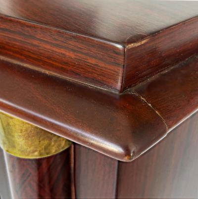 Jules Leleu Fine French Art Deco Marquetry Inlay Cabinet Jules Leleu Attributed