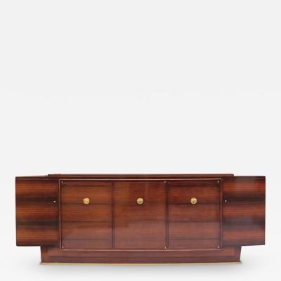 Jules Leleu Fine French Art Deco Rosewood sideboard by Jules Leleu