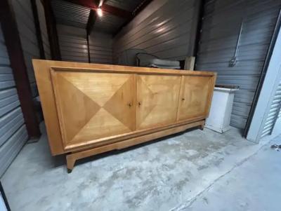 Jules Leleu French Art Deco Credenza After Jules Leleu