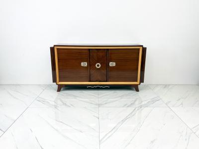 Jules Leleu French Art Deco Rosewood Sideboard With Bar 1940s