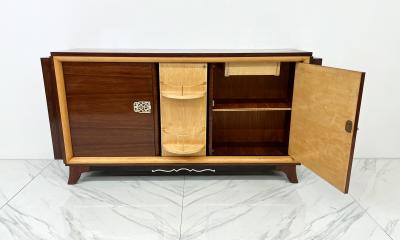 Jules Leleu French Art Deco Rosewood Sideboard With Bar 1940s