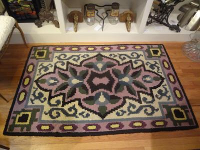 Jules Leleu French Art Deco Rug in the Style of Jules Leleu