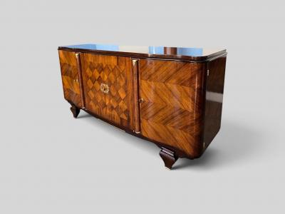 Jules Leleu French Art Deco Sideboard in the style of Jules Leleu 1940s