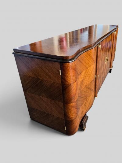 Jules Leleu French Art Deco Sideboard in the style of Jules Leleu 1940s
