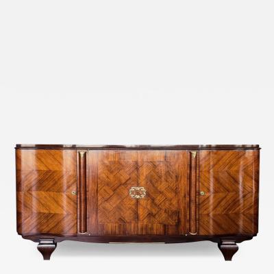 Jules Leleu French Art Deco Sideboard in the style of Jules Leleu 1940s