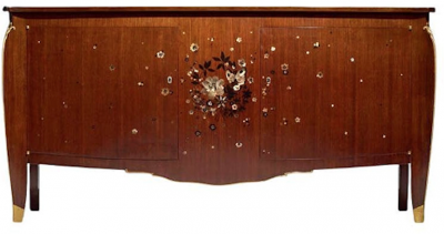 Jules Leleu Important Jules Leleu Inlaid Sideboard