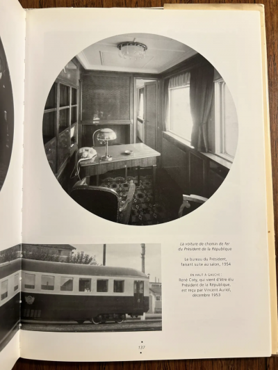 Jules Leleu Jules Leleu A French 1950s 3 Drawer Walnut Writing Table with Brass Details