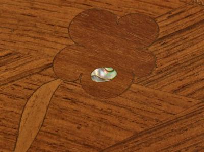 Jules Leleu Jules Leleu French Art Deco Rosewood Abalone Dining Table France 1930s