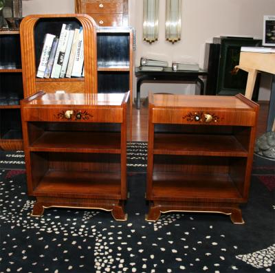 Jules Leleu Jules Leleu Pair Of French Art Deco Side Tables