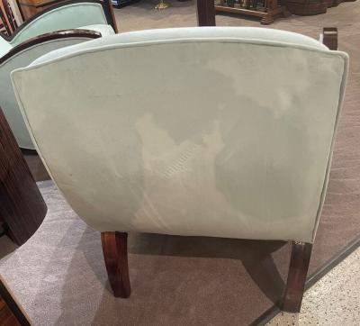 Jules Leleu Jules Leleu Style Art Deco French Club Chairs Restored