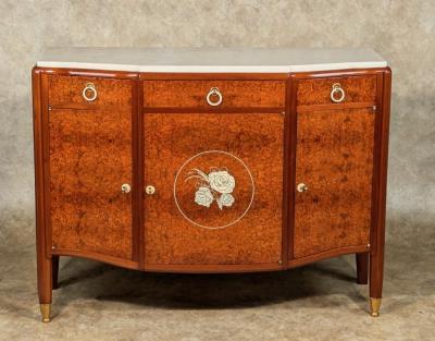 Jules Leleu Jules Leleu cabinet in mahogany and amboyna