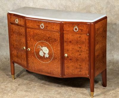 Jules Leleu Jules Leleu cabinet in mahogany and amboyna
