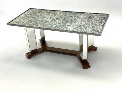Jules Leleu Jules Leleu documented mirrored coffee table