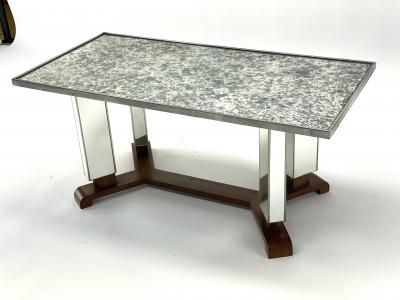 Jules Leleu Jules Leleu documented mirrored coffee table