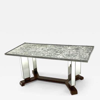 Jules Leleu Jules Leleu documented mirrored coffee table