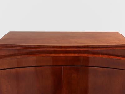 Jules Leleu Jules Leleu mahogany cabinet nickeled metal 1930