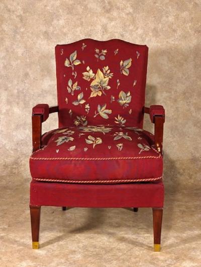 Jules Leleu Jules Leleu pair of 1940s armchairs