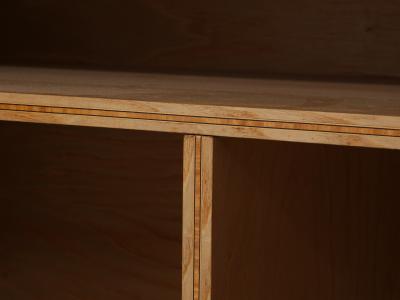 Jules Leleu Jules Leleu two doors cabinet cherry wood marquetry bronze 1940