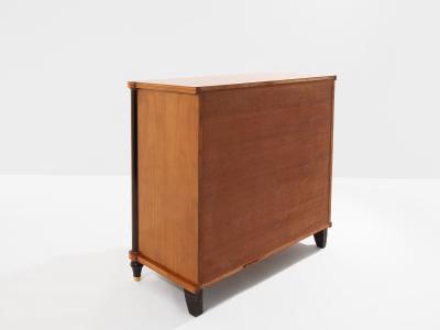 Jules Leleu Jules Leleu two doors cabinet cherry wood marquetry bronze 1940