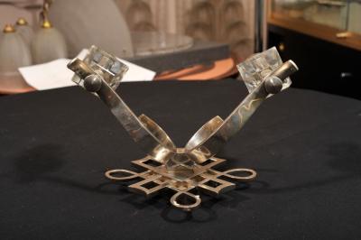 Jules Leleu LELEU Art Deco Pair of Wall Sconces