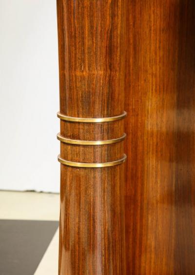 Jules Leleu Mahogany Art Deco Desk by Jules Leleu