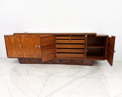 Jules Leleu Monumental 119 Long French Art Deco Credenza Style of Jules Leleu