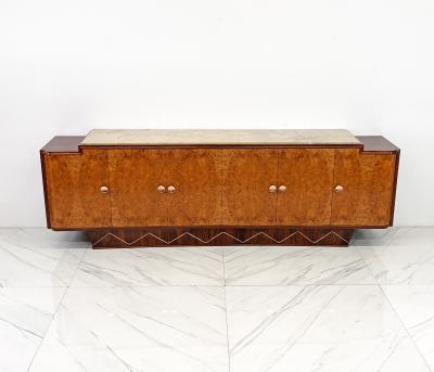 Jules Leleu Monumental 119 Long French Art Deco Credenza Style of Jules Leleu