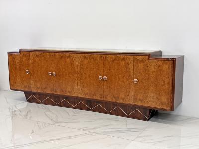 Jules Leleu Monumental 119 Long French Art Deco Credenza Style of Jules Leleu