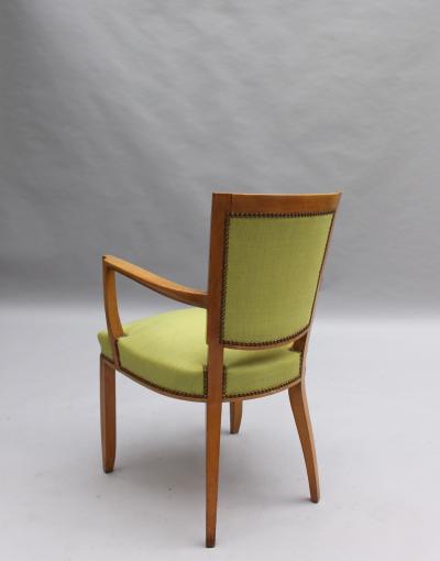 Jules Leleu Pair of French Art Deco Bridge Chairs by Jules Leleu