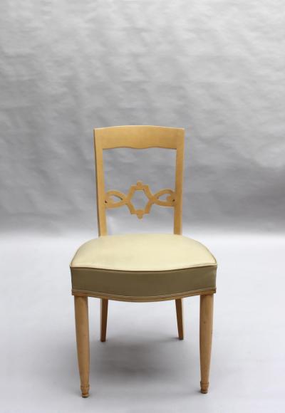 Jules Leleu Set of 12 Fine French Art Deco Walnut Chairs by Jules Leleu 10 Side and 2 Arm 