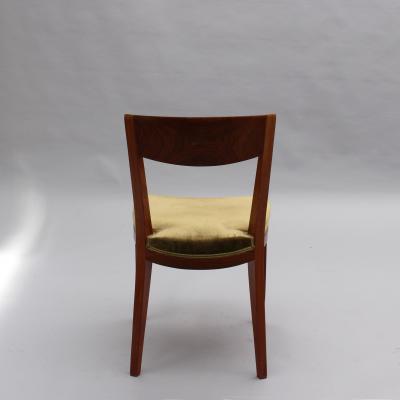 Jules Leleu Set of 6 Fine French 1930s Dining Chairs by Jules Leleu