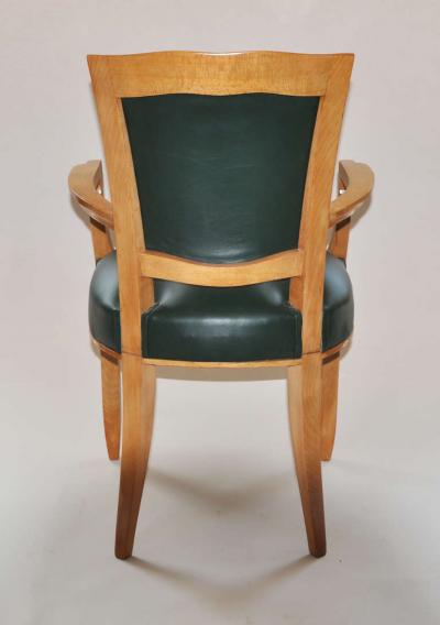 Jules Leleu Set of Six Oceanliner Armchairs by Jules Leleu