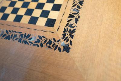 Jules Leleu WALNUT ART DECO PERIOD GAME TABLE BY JULES LELEU