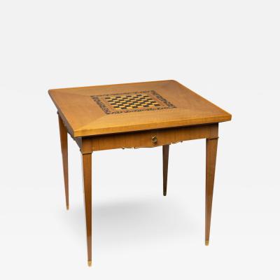 Jules Leleu WALNUT ART DECO PERIOD GAME TABLE BY JULES LELEU