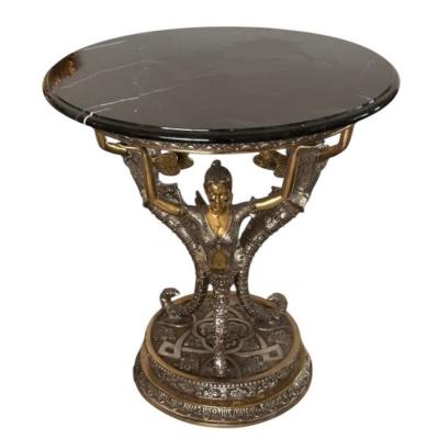 Jules Moigniez French Bronze Sculptural Side Table by Jules Moigniez 1 of 2