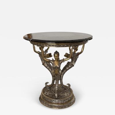 Jules Moigniez French Bronze Sculptural Side Table by Jules Moigniez 1 of 2