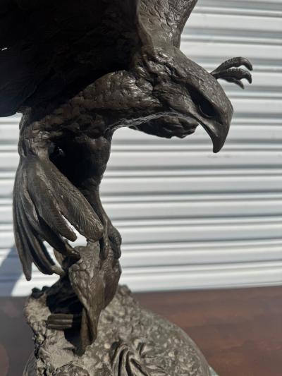 Jules Moigniez Jules Moigniez 25 Bronze Sculpture The Falcon 