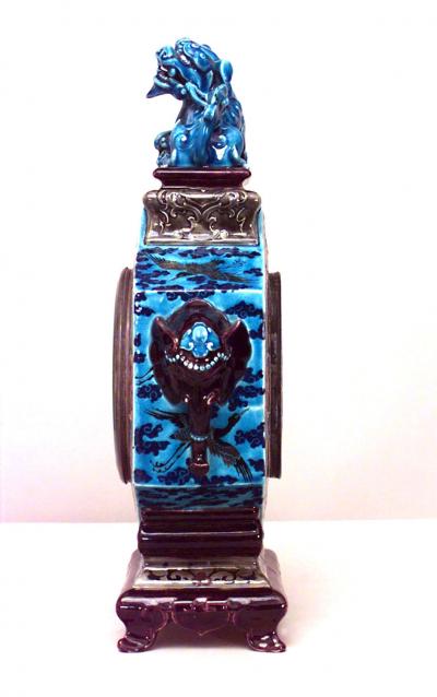 Jules Vieillard Chinoiserie Mantel Clock