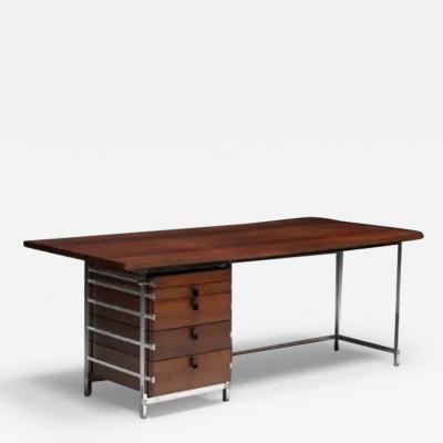 Jules Wabbes Executive Desk by Jules Wabbes for Mobilier Universel Belgium 1950s