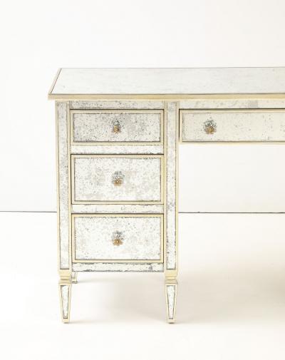 Julia Gray Mirrored Desk Vanity