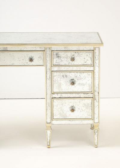 Julia Gray Mirrored Desk Vanity