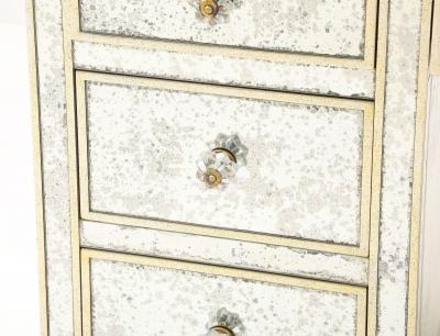 Julia Gray Mirrored Desk Vanity