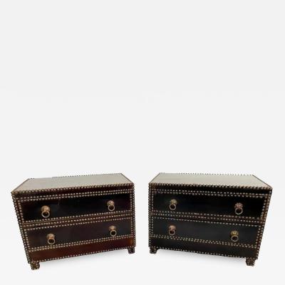 Julian Schnabel Julian Schnabel Mid Century Modern Style Nightstand End Table Chest a Pair