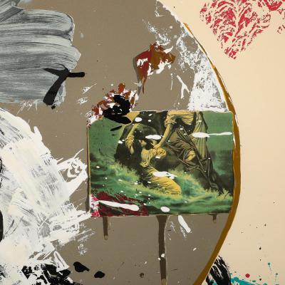 Julian Schnabel Olatz L pez Color Screenprint on Arches Paper by Julian Schnabel