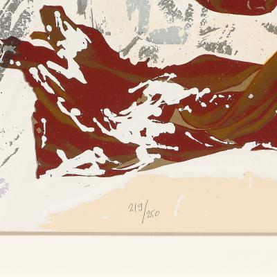 Julian Schnabel Olatz L pez Color Screenprint on Arches Paper by Julian Schnabel