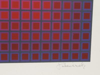 Julian Stanczak Compounded Red