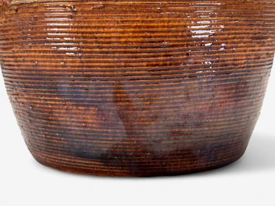 Julie Keramik Danish Modern Brown Ceramic Table Lamp Denmark 1960s
