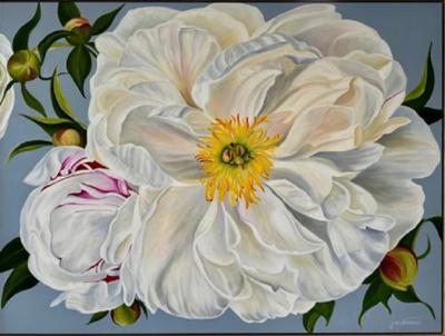 Julie Whitehead Coral Peony I