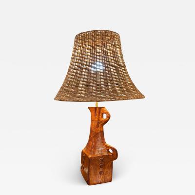 Juliette Derel Ceramic table lamp by Juliette Derel France circa 1963